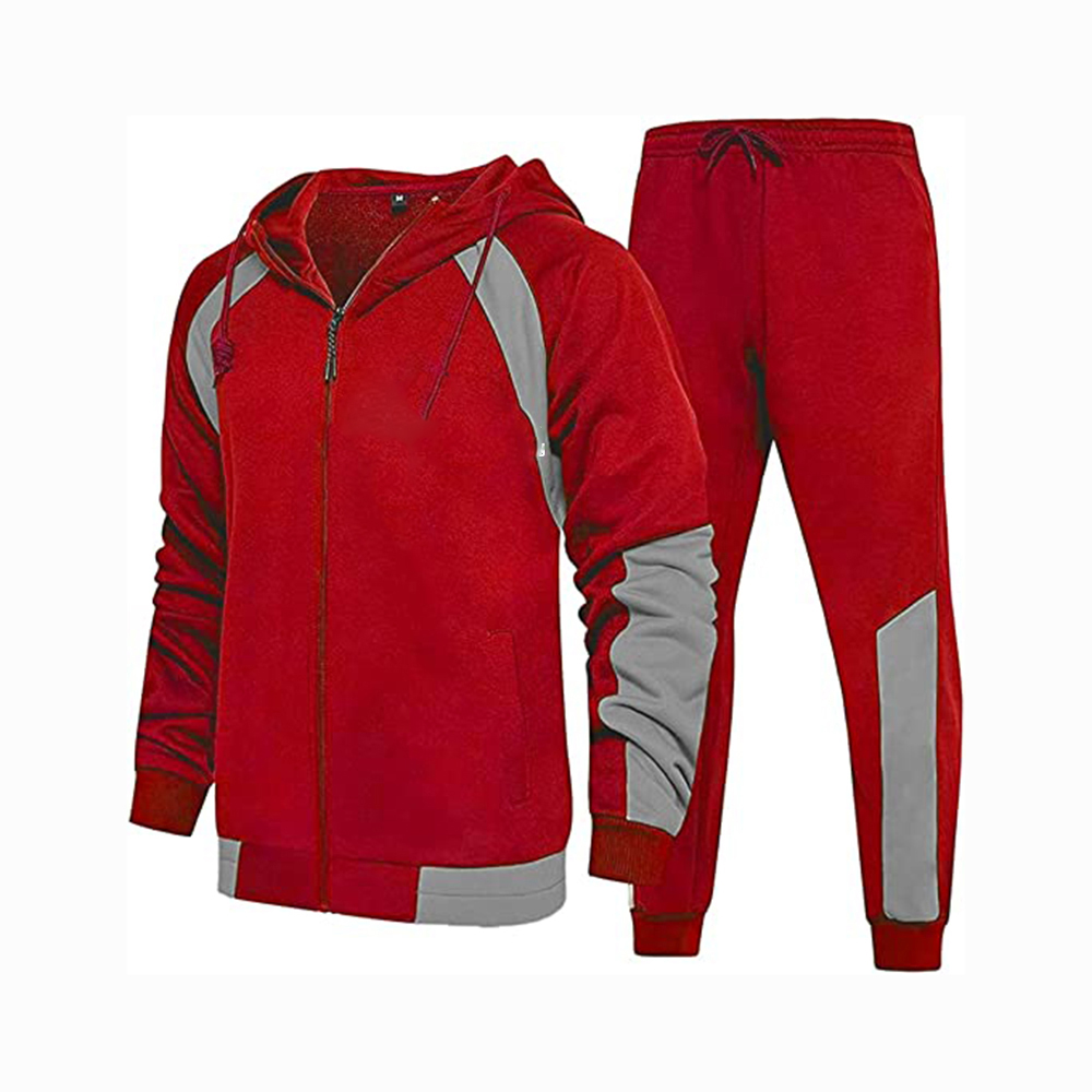 National Apparels Men's Athletic Running Tracksuit Set Casual Full Zip Jogging Sweat Suit