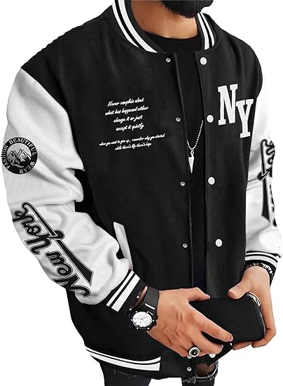 National Apparels Varsity Jackets Wool Made Patches Work Wholesale Custom Embroidery Baseball Jackets With Custom Label Logo