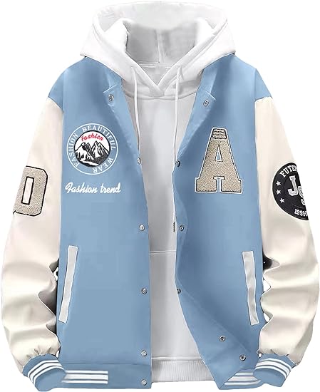 National Apparels Varsity Jackets Wool Made Patches Work Wholesale Custom Embroidery Baseball Jackets With Custom Label Logo