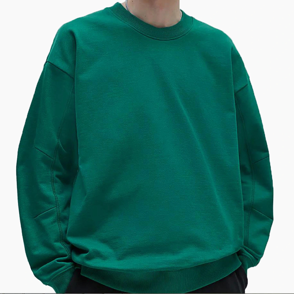 National Apparels Sweatshirt Mens New Multipanel Crewneck Sweatshirt Breathable Wholesale Custom Logo Pullover Sweatshirts