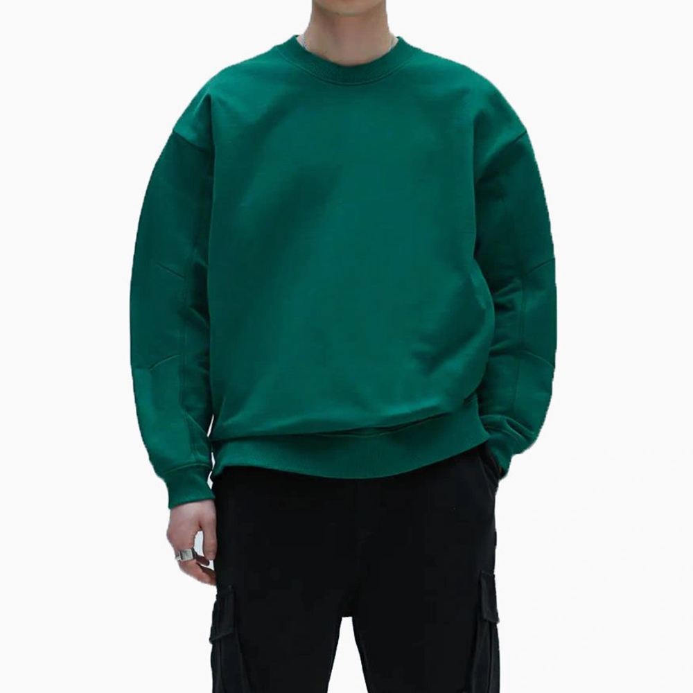 National Apparels Sweatshirt Mens New Multipanel Crewneck Sweatshirt Breathable Wholesale Custom Logo Pullover Sweatshirts