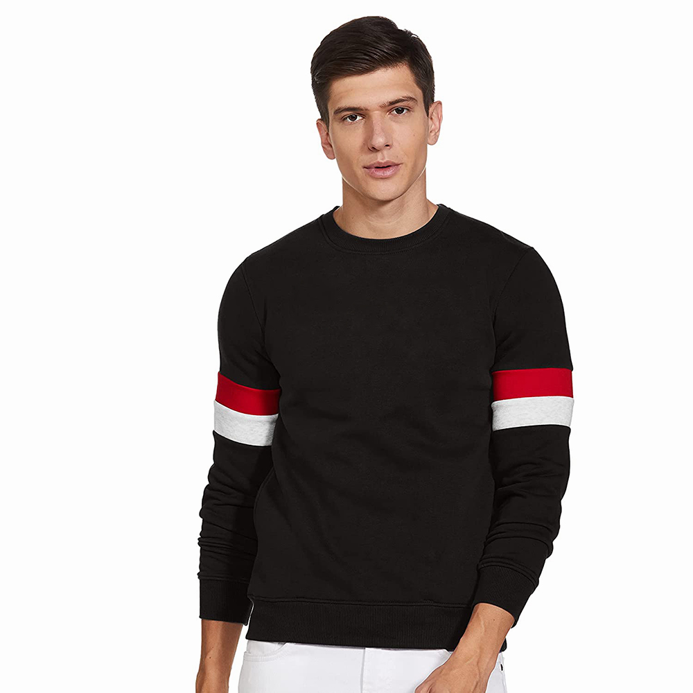 National Apparels Sweatshirt Mens New Multipanel Crewneck Sweatshirt Breathable Wholesale Custom Logo Pullover Sweatshirts