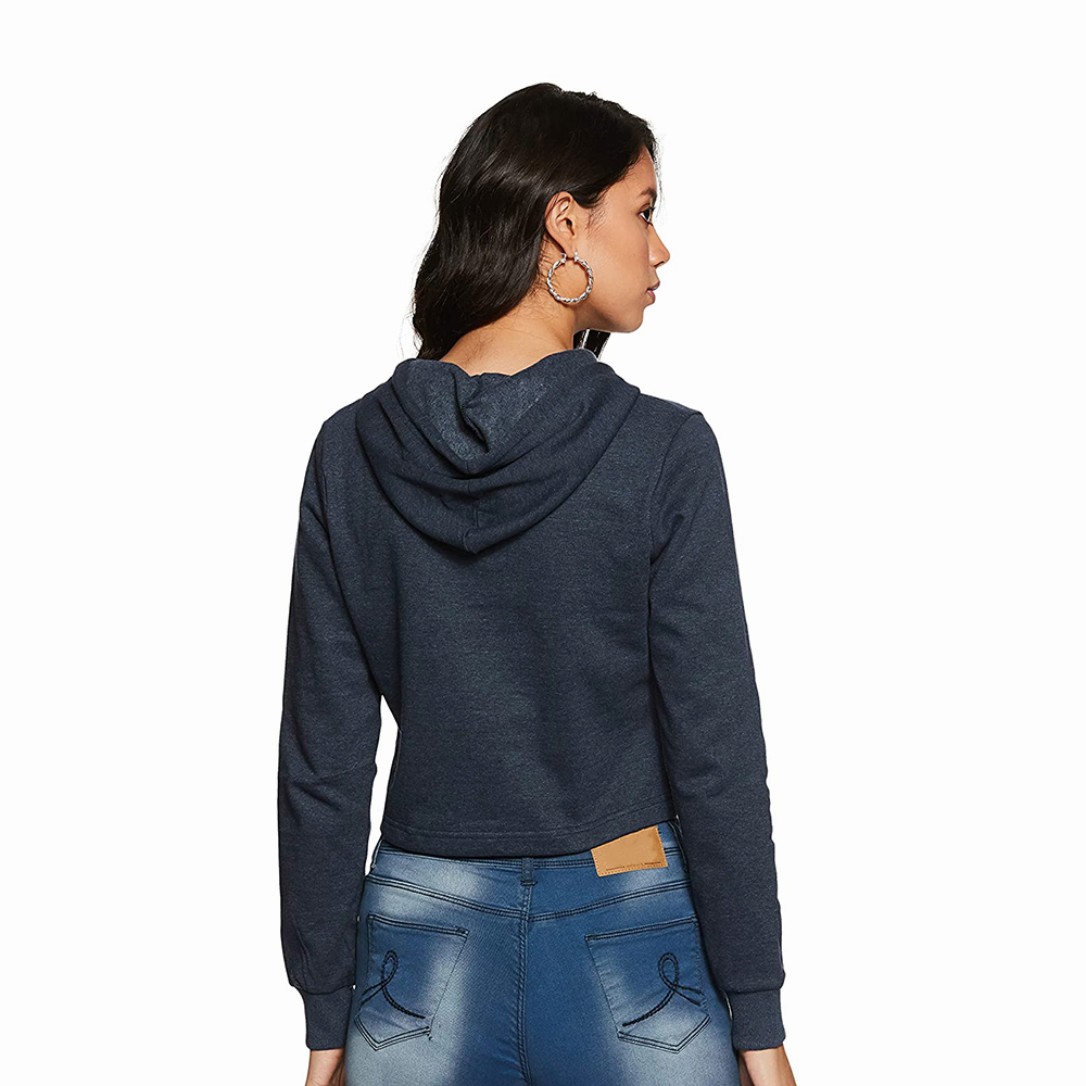National Apparels Cotton Best Selling Women Crop Top Hoodie Professional Quality 100% Polyester Cotton Made Crop Top Hoodies For Women