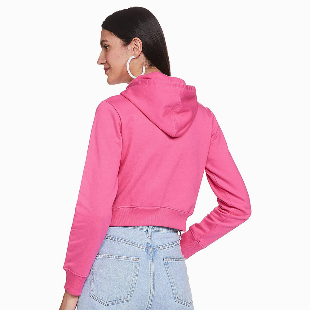 National Apparels Cotton Best Selling Women Crop Top Hoodie Professional Quality 100% Polyester Cotton Made Crop Top Hoodies For Women